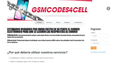 Desktop Screenshot of gsmcodes4cell.com